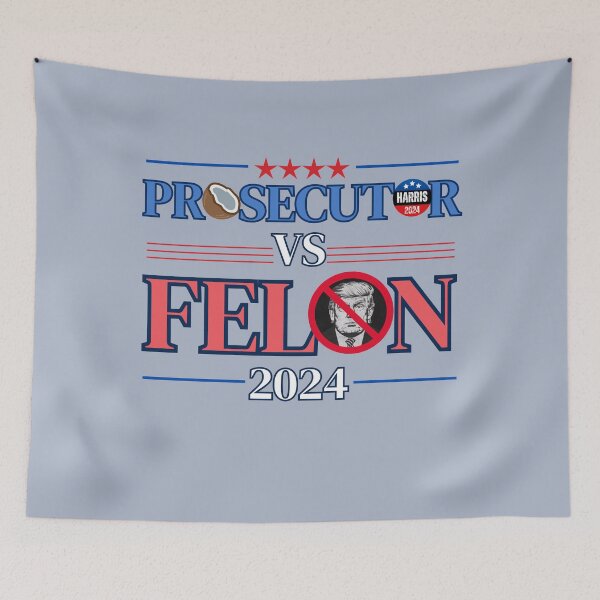 Item preview, Prosecutor VS Felon 2024 Kamala Harris vs Donald Trump designed and sold by Nabucodonoshop.