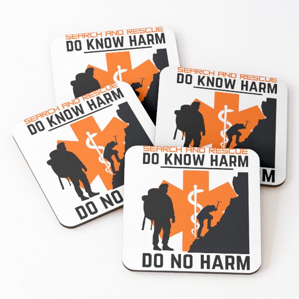 Item preview, Search and Rescue Medic SAR Orange Star of Life Medical Motto Do Know Harm Do No Harm designed and sold by TheContactor.