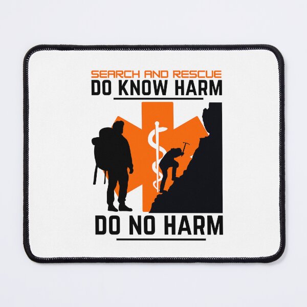 Item preview, Search and Rescue Medic SAR Orange Star of Life Medical Motto Do Know Harm Do No Harm designed and sold by TheContactor.