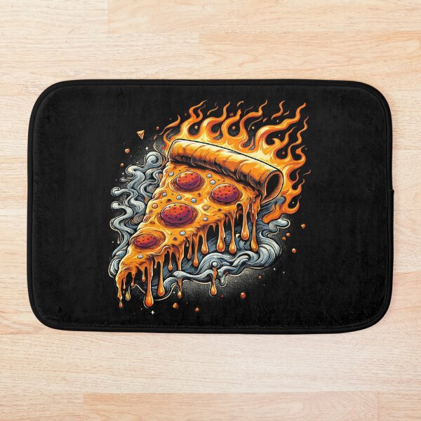 Aperçu de l'œuvre Art de la pizza chaude enflammée créée et vendue par Nerdlight.