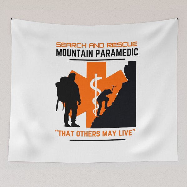 Item preview, Search and Rescue Mountain Rescue Paramedic SAR Orange Star of Life SAR Motto That Others May Live designed and sold by TheContactor.