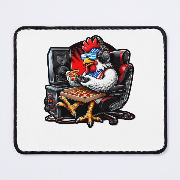 Item preview, Chicken Pizza American 4th Of July Gaming Controller Gamer designed and sold by Artistoos.