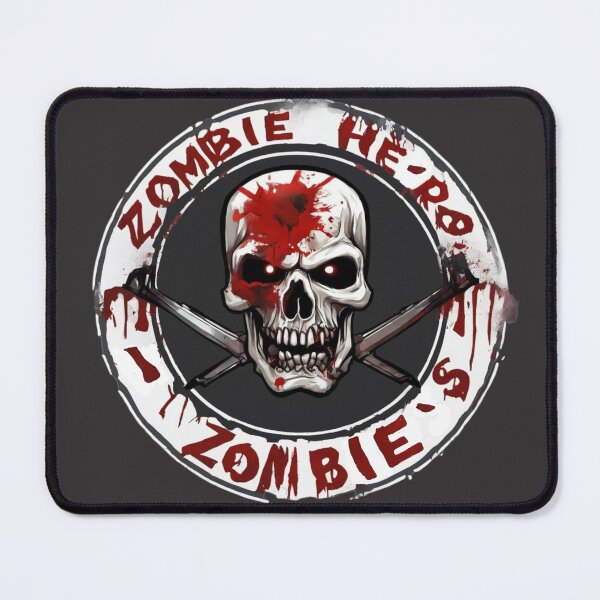 Item preview, Zombie Hero Skull with Swords designed and sold by Thaivi Design.