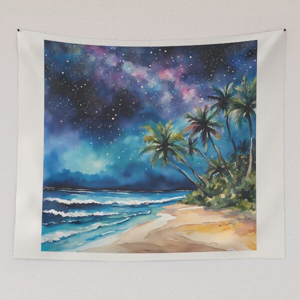 Item preview, Tropical Beach Scene With Stars  designed and sold by SeaStarAlex.