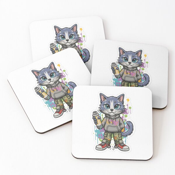 Item preview, falcon88 Street Cat Sticker designed and sold by Imaginarium of Chaos falcon88 .