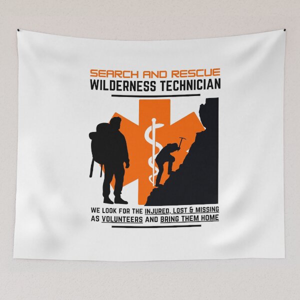 Item preview, Volunteer Search and Rescue Wilderness SAR Technician Orange Star of Life SAR Motto That Others May Live designed and sold by TheContactor.