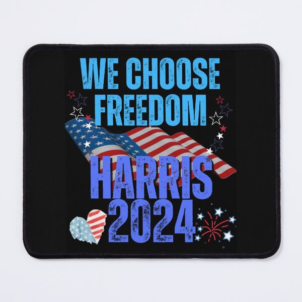Item preview, We Choose Freedom Harris 2024 Vote Blue Save Democracy Political Design designed and sold by EarthArtDesigns.