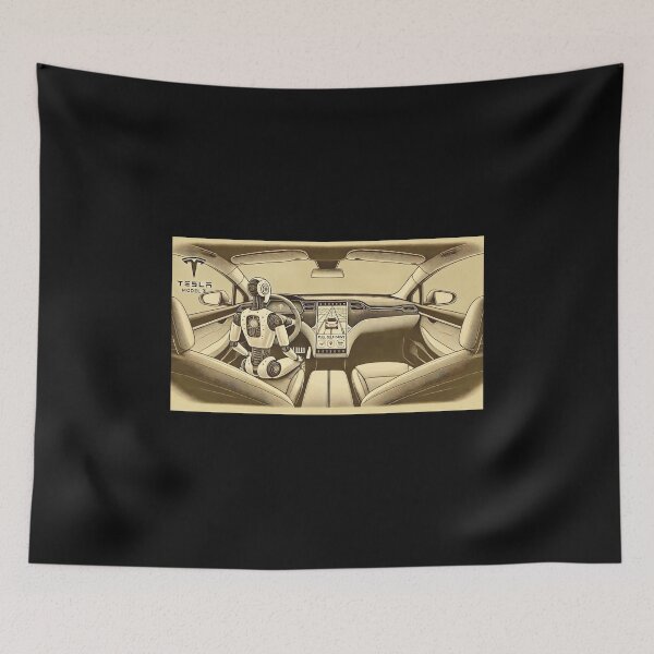 Item preview, Tesla bot designed and sold by TEEJAMBOREE.