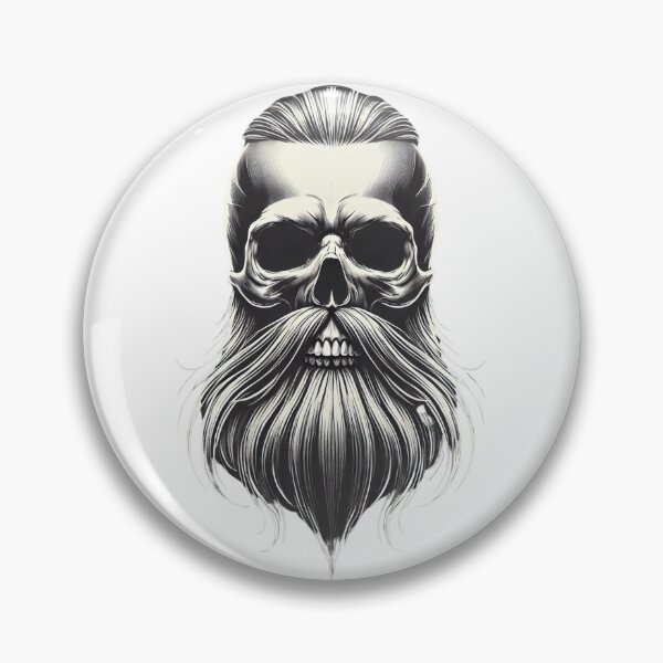 Item preview, Bearded Skull designed and sold by Blink Art Studio.