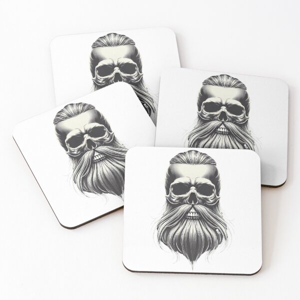 Item preview, Bearded Skull designed and sold by Blink Art Studio.