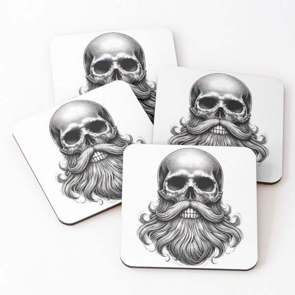 Item preview, Bearded Skull designed and sold by Blink Art Studio.