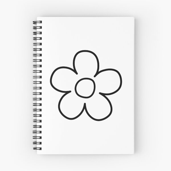Item preview, A simple flower with black outlines designed and sold by anydirea.