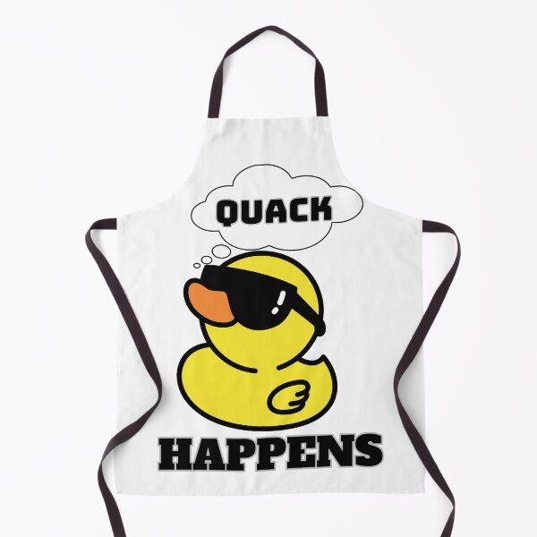 Item preview, Quack Happens, funny PG13 insulting rubber duck with sunglasses on. designed and sold by PixelPizzazz.