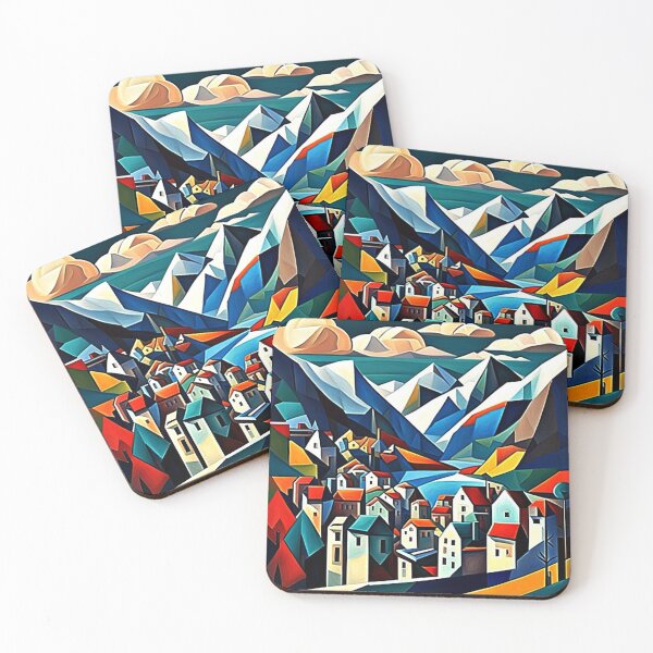 Item preview, Town nestles in fjord 5 designed and sold by George Hutton Hunter.