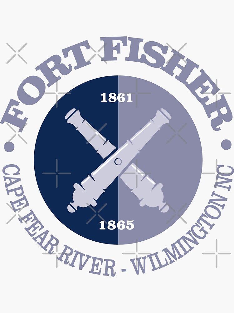 Thumbnail 3 of 3, Sticker, Fort Fisher (B&G) designed and sold by curranmorgan.