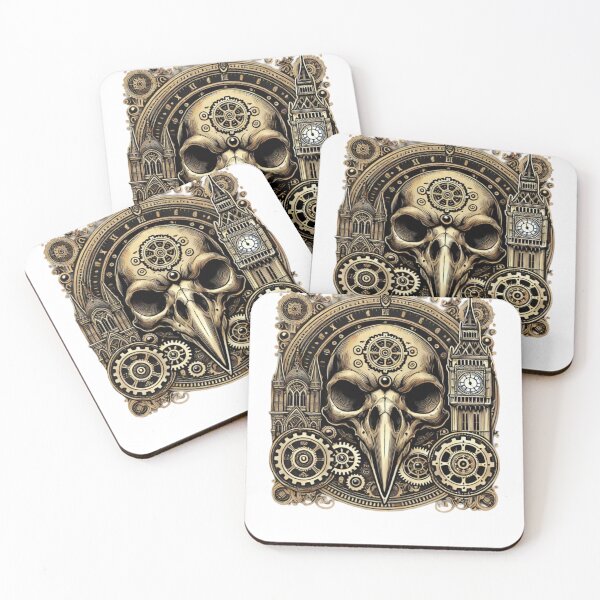 Item preview, Gothic Steampunk Raven's Skull Design designed and sold by smc1059.