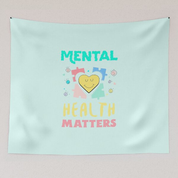 Item preview, Mental Health Matters. #MentalHealth #SelfLove #BreakTheStigma designed and sold by Anna Halasek.