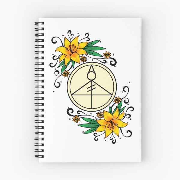 Item preview, Stylised Light Glyph with Flowers designed and sold by Cryptid-Crafter.