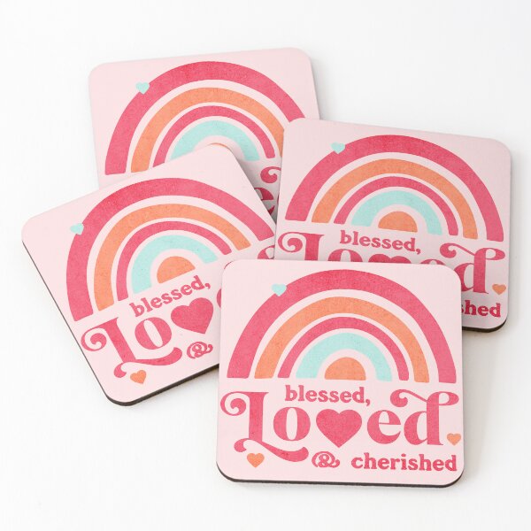 Item preview, Blessed, Loved and Cherished, Pink Rainbow designed and sold by Mariana Piana.