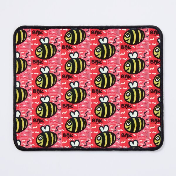 Item preview, Cute Bee Illustration on Red Background designed and sold by MonanaPaveliani.