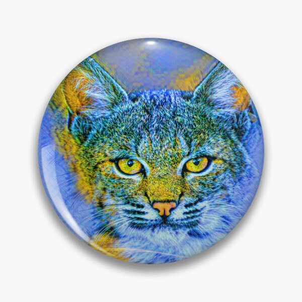 Item preview, WILD CAT IN CORN FIELD - DAY - BLUE AND YELLOW designed and sold by Most1234.