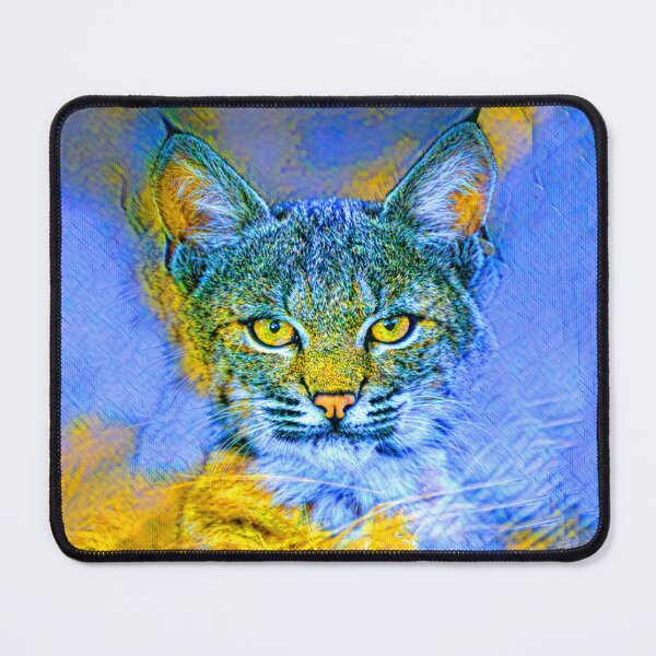 Item preview, WILD CAT IN CORN FIELD - DAY - BLUE AND YELLOW designed and sold by Most1234.