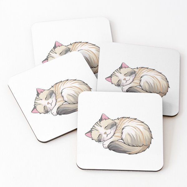 Aperçu de l'œuvre Doux chat balinais dormant créée et vendue par MaateoDesign.