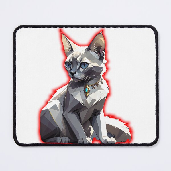 Item preview, Balinese Cat: The Graceful Allure of Siamese Elegance Sticker designed and sold by MYRACHID.