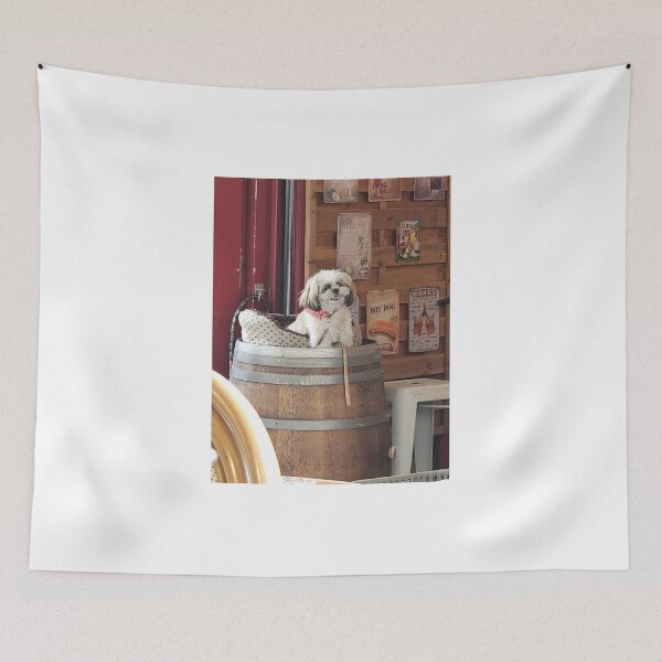 Item preview, Happy Dog on a Baril designed and sold by SlavicaB.
