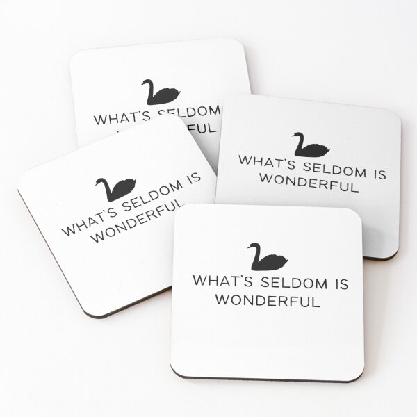 Item preview, what's seldom is wonderful text graphic v1 white background designed and sold by fishpressink.