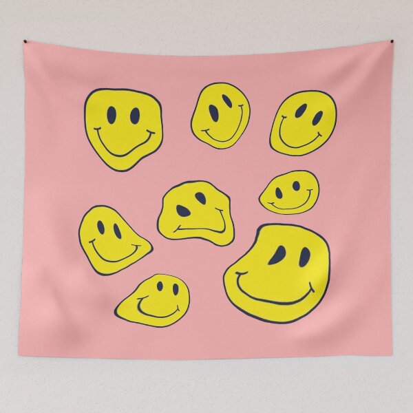 Item preview, Melting smiley emoji pattern designed and sold by vyascreations.