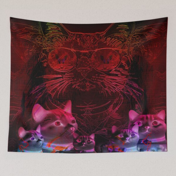 Item preview, Kenror Cats Night Feast designed and sold by Arttiiist.