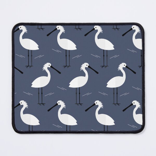 Item preview, Spoonbills on blue designed and sold by reneesillus.