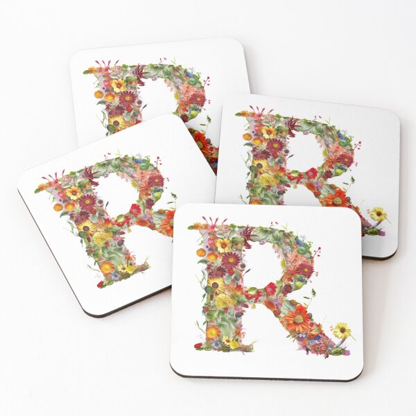 Item preview, Floral R Letter R with flowers designed and sold by Jelisandie.
