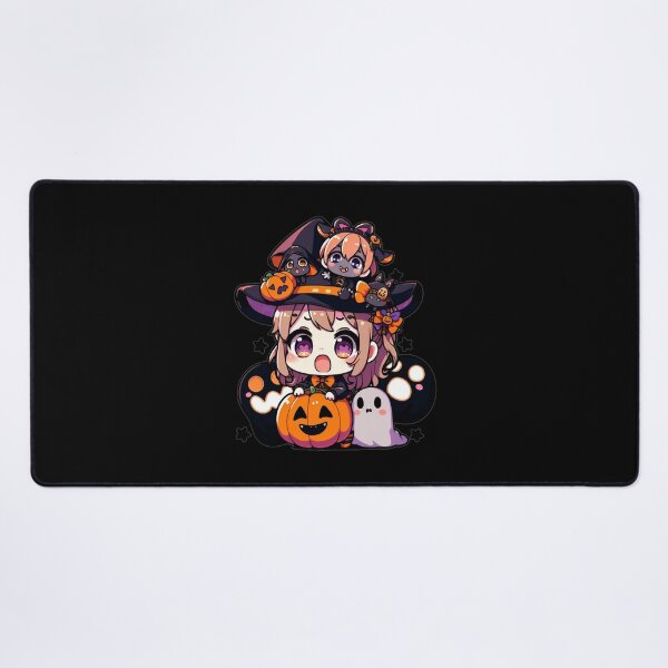 Item preview, Halloween Kawaii Girl With Pumpkin designed and sold by Blink Art Studio.