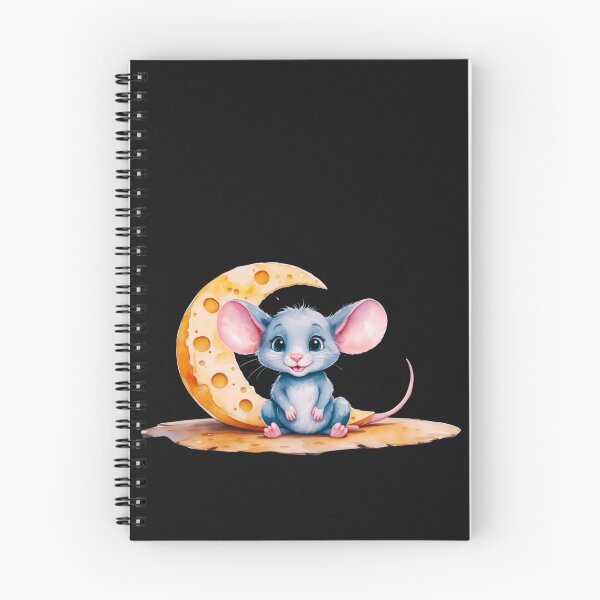 Item preview, Blue mouse with cheese moon  designed and sold by Sch1Stickers.