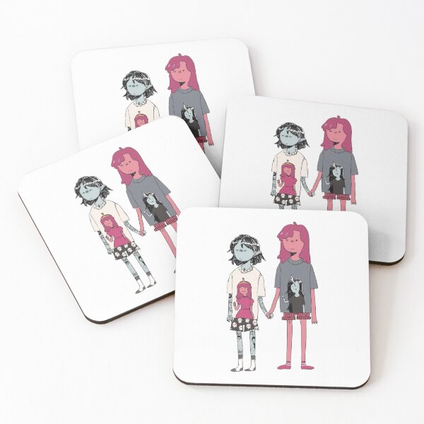 Item preview, Adventure Time: Bubblegum and Marceline Holding Hands designed and sold by Umay Eylul Keles.