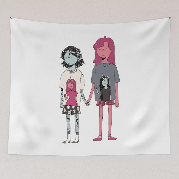 Item preview, Adventure Time: Bubblegum and Marceline Holding Hands designed and sold by Umay Eylul Keles.