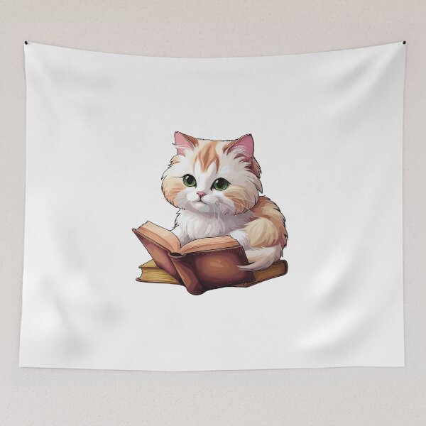 Item preview, Sweet Balinese Cat Reading a Book designed and sold by MaateoDesign.