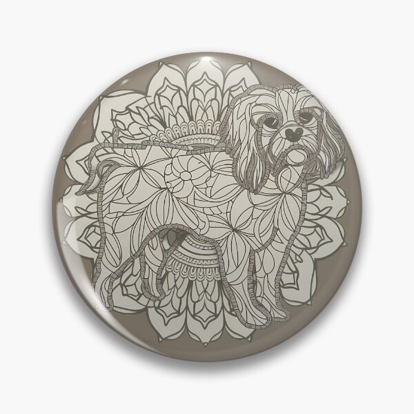 Artikelvorschau, Kompliziertes Hunde-Mandala entworfen und verkauft von RedTamah.