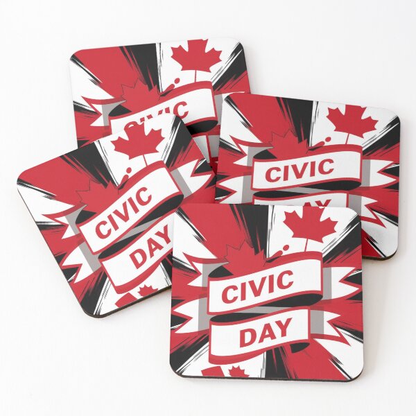 Item preview, Civic Day  Celebration - Red Maple Leaf designed and sold by InspiredCreatives.