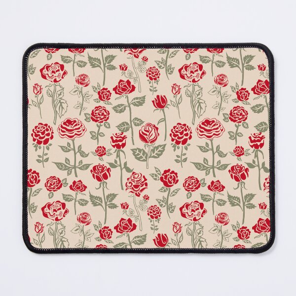 Item preview, reddest roses on cream designed and sold by quinnhopp.