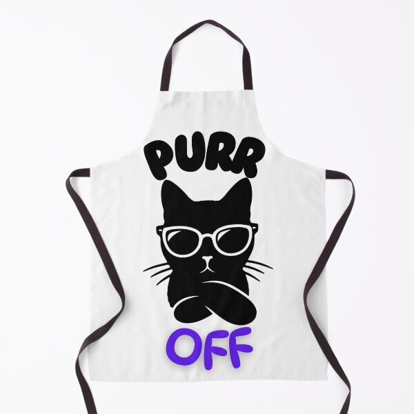 Item preview, Purr Off, funny PG13 insult of cool cat with sunglasses silhouette. designed and sold by PixelPizzazz.