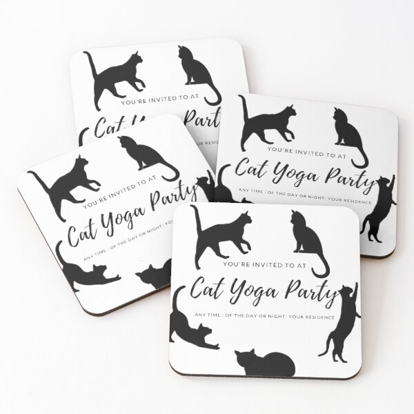 Item preview, Cat yoga party designed and sold by Abelievingheart.