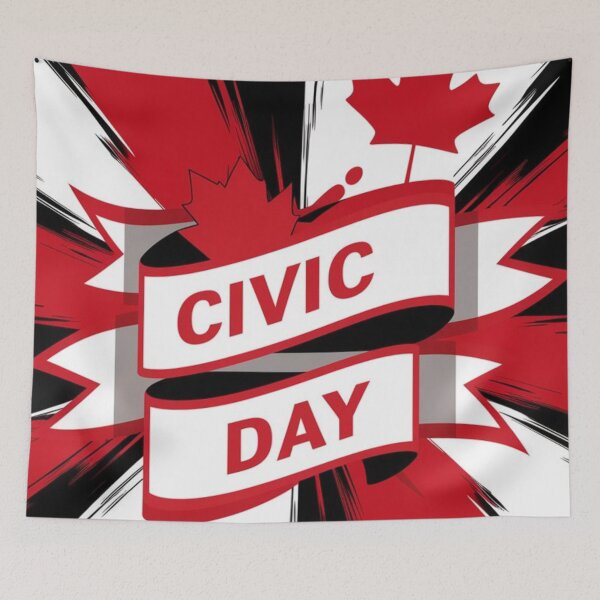 Item preview, Civic Day  Celebration - Red Maple Leaf designed and sold by InspiredCreatives.