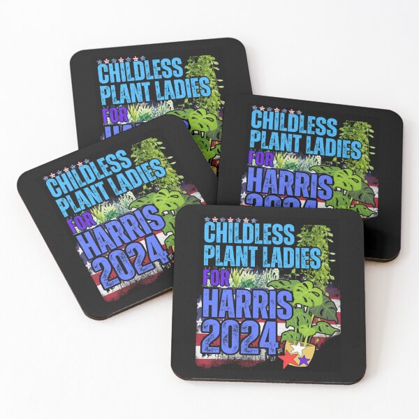 Item preview, Childless Plant Ladies For Harris 2024 Vote Blue Save Democracy Political Design designed and sold by EarthArtDesigns.