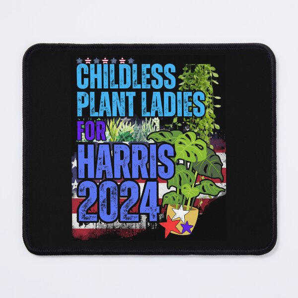 Item preview, Childless Plant Ladies For Harris 2024 Vote Blue Save Democracy Political Design designed and sold by EarthArtDesigns.