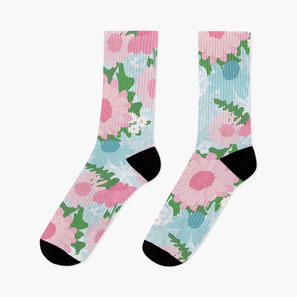 Artikelvorschau, Palomar Rd. Lg Scale Blau und Rosa Blumen entworfen und verkauft von BayhillStudio.