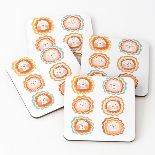 Item preview, Retro happy lions  designed and sold by SJAPhoto.