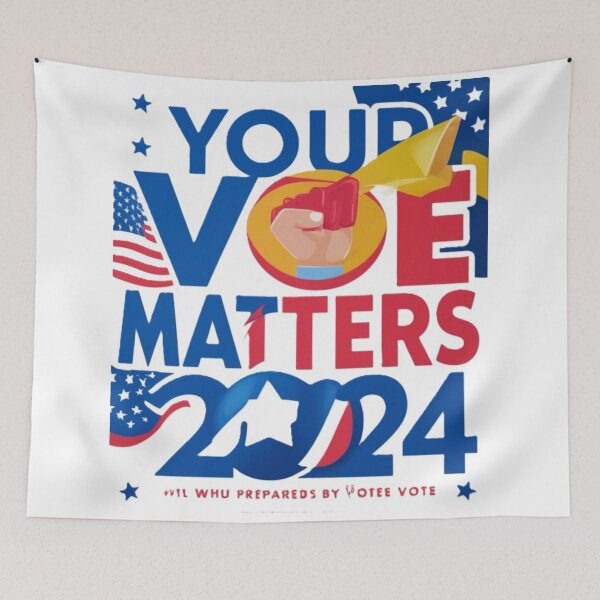 Item preview,  “Empower Your Voice: Vote 2024 Election Graphic Design” designed and sold by merve02shop.